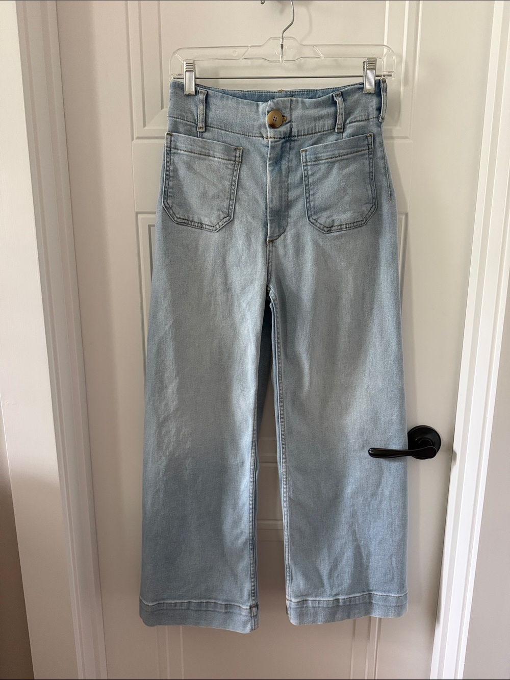 Anthropologie Maeve Colette Wide-Leg Jeans - Light Denim